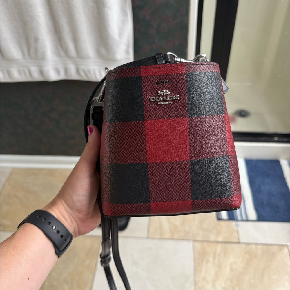 Coach Buffalo Plaid crossbody